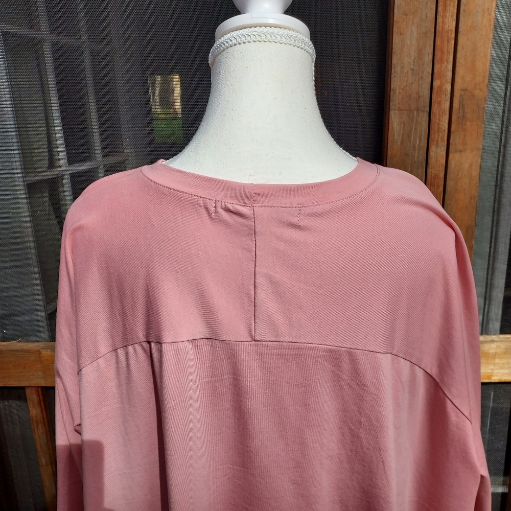 Miss Rose Sister Violet 'Ruby' Rose Pink Ruffle Hem Women's Top NWOT - Picture 3 of 7
